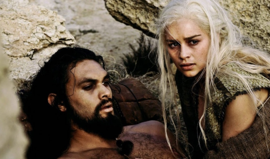 Daenerys beside Khal Drogo
